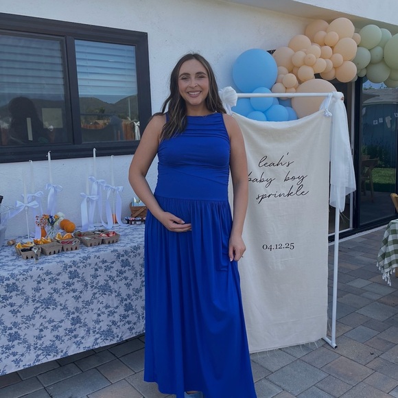 NALLA MAXI DRESS - ROYAL - Picture 2 of 2